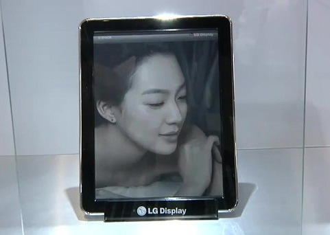 LG показала двухкомпонентный дисплей на базе электронной бумаги